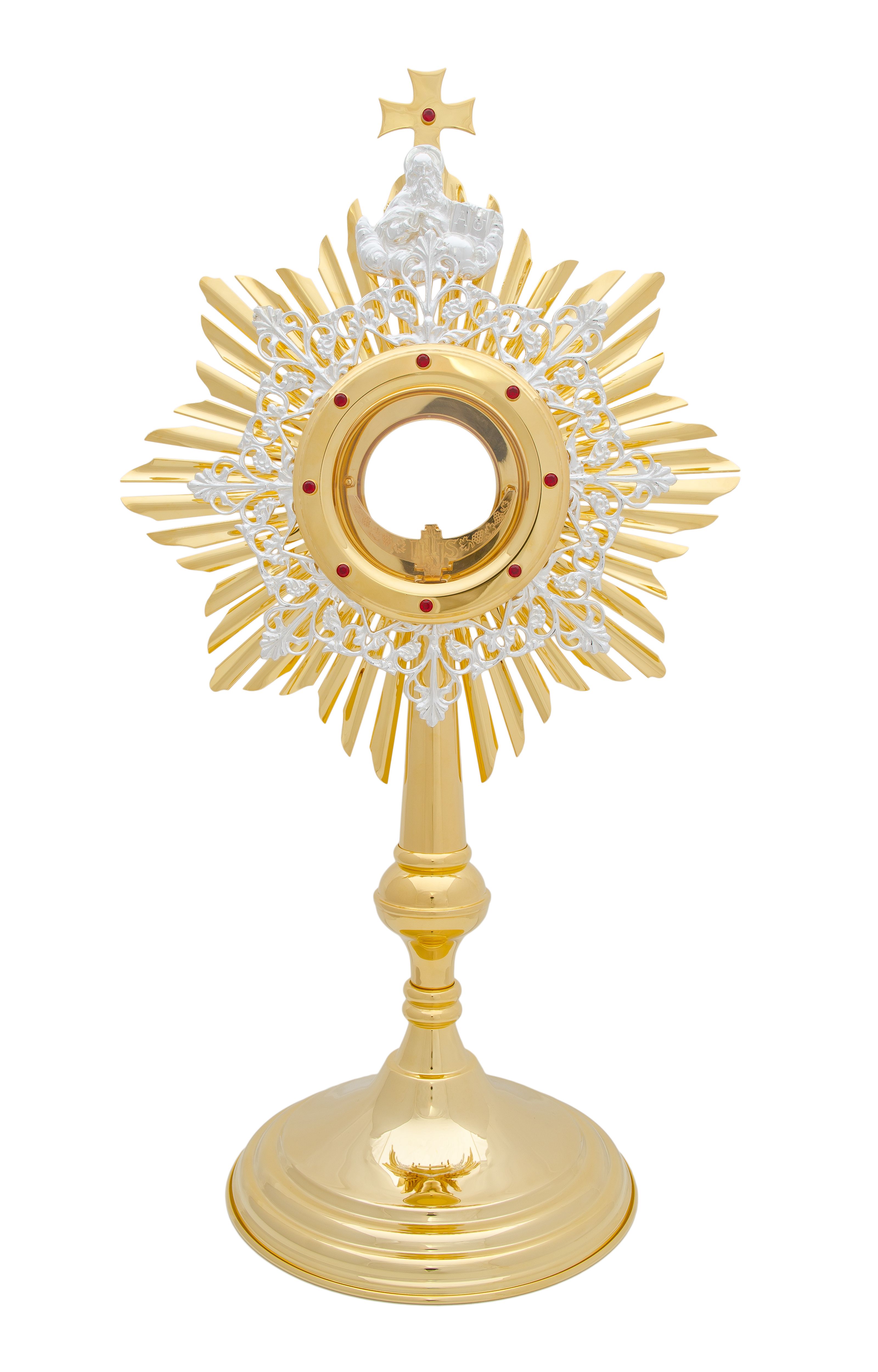 Monstrancja pozłacana wys. 52 cm (20) - MONSTRANCJE - Nowość