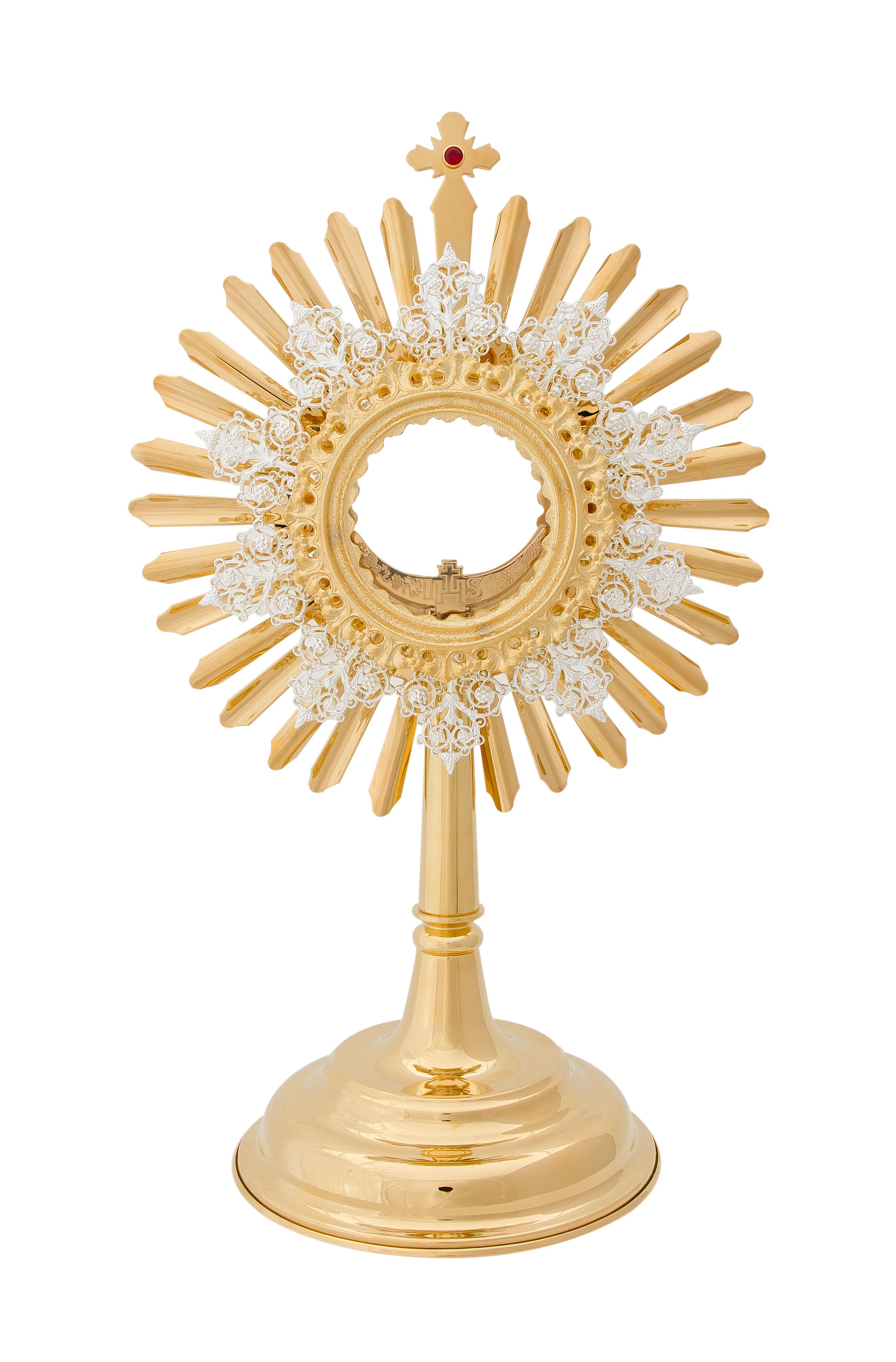 Monstrancja pozłacana wys. 35 cm (23) - MONSTRANCJE - Nowość