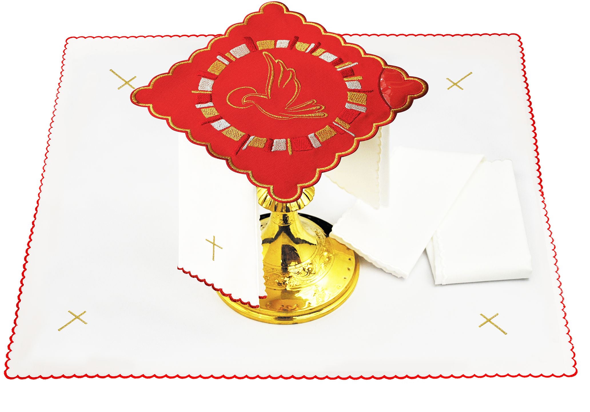 Bielizna kielichowa Duch Święty - haft - SAKRAMENT BIERZMOWANIA - Nowość