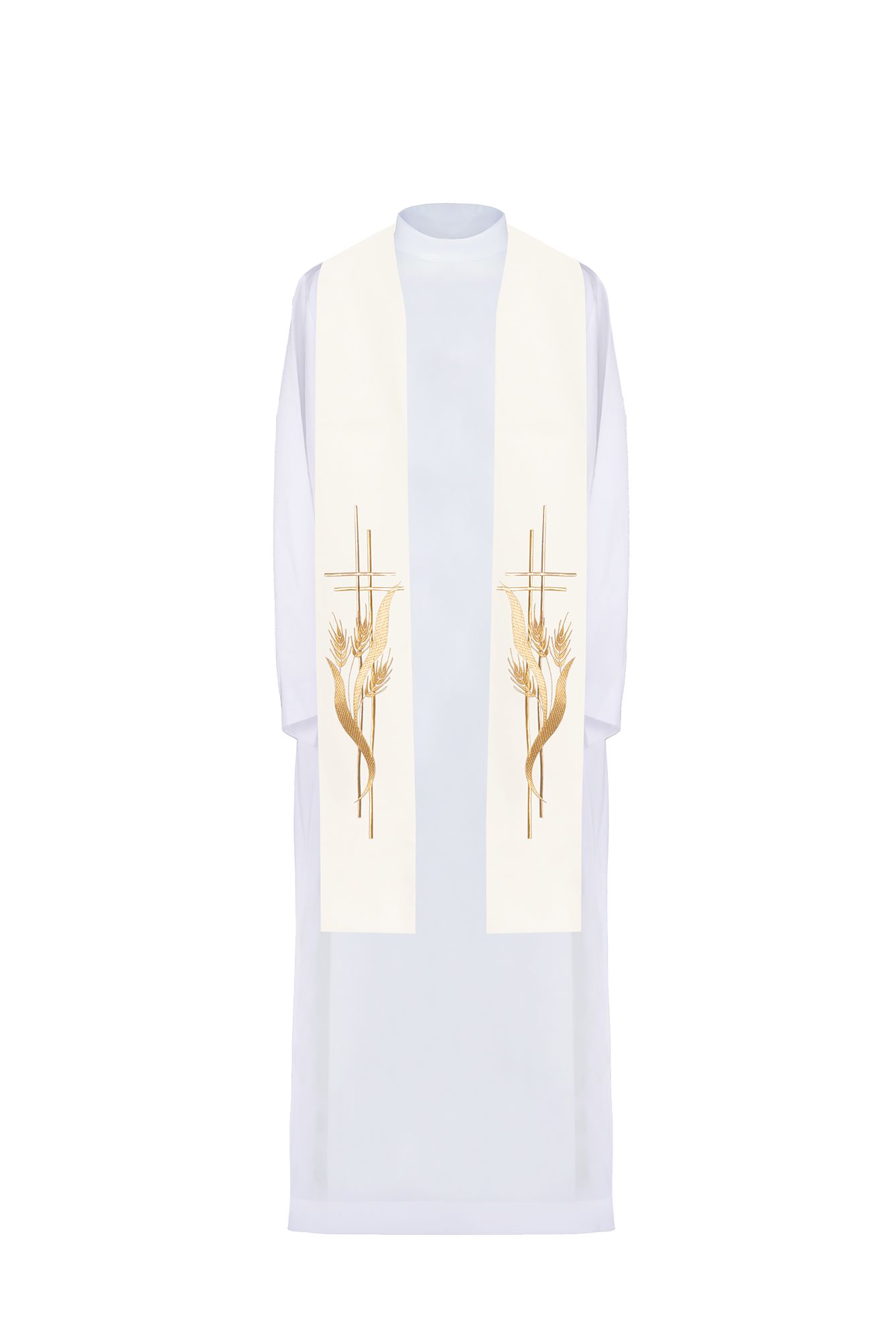 Stuła haftowana - kolory liturgiczne (83) - EUCHARYSTYCZNE - zdjęcie 3 - Stuła haftowana - kolory liturgiczne (83)