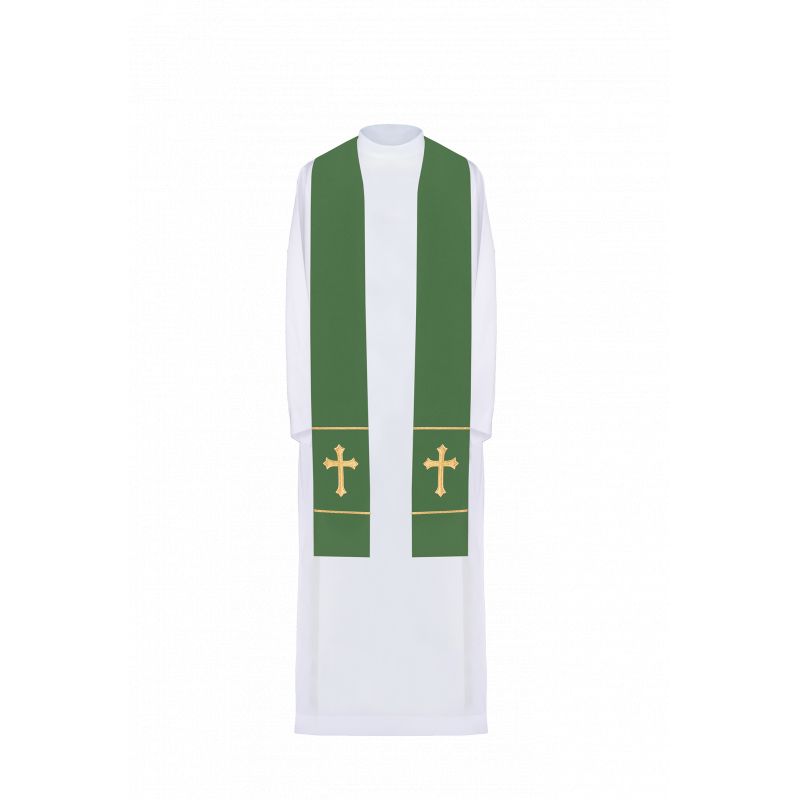 Stuła haftowana - kolory liturgiczne (63) - EUCHARYSTYCZNE - Stuła haftowana - kolory liturgiczne (63)