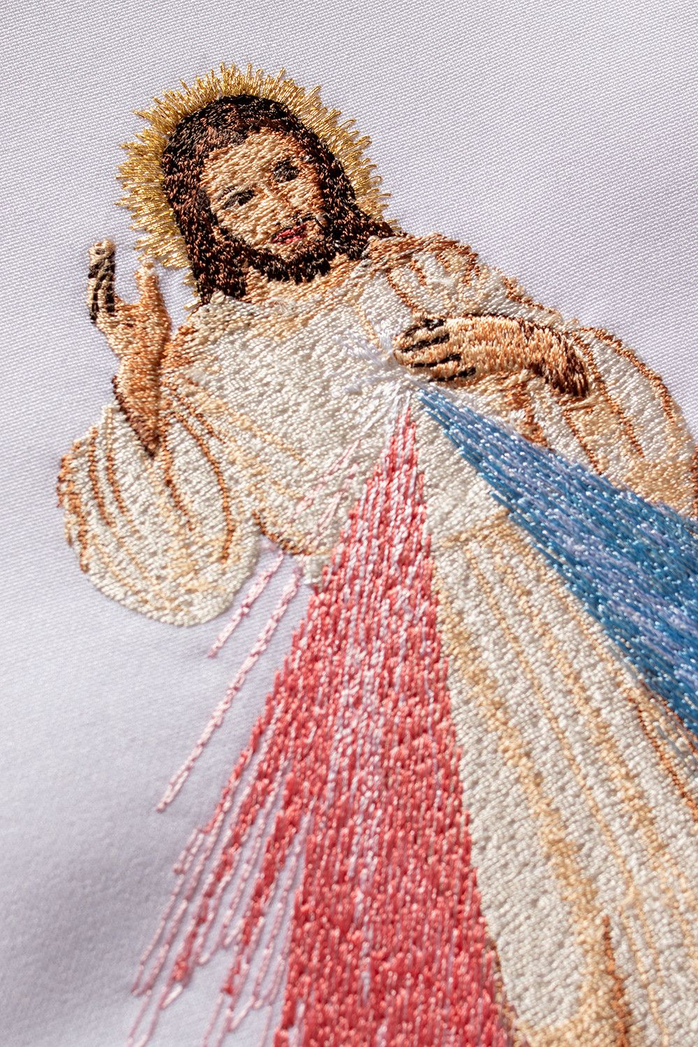 Stuła haftowana - Jezus Miłosierny (71) - Z POSTACIAMI - zdjęcie 3 - Stuła haftowana - Jezus Miłosierny (71)