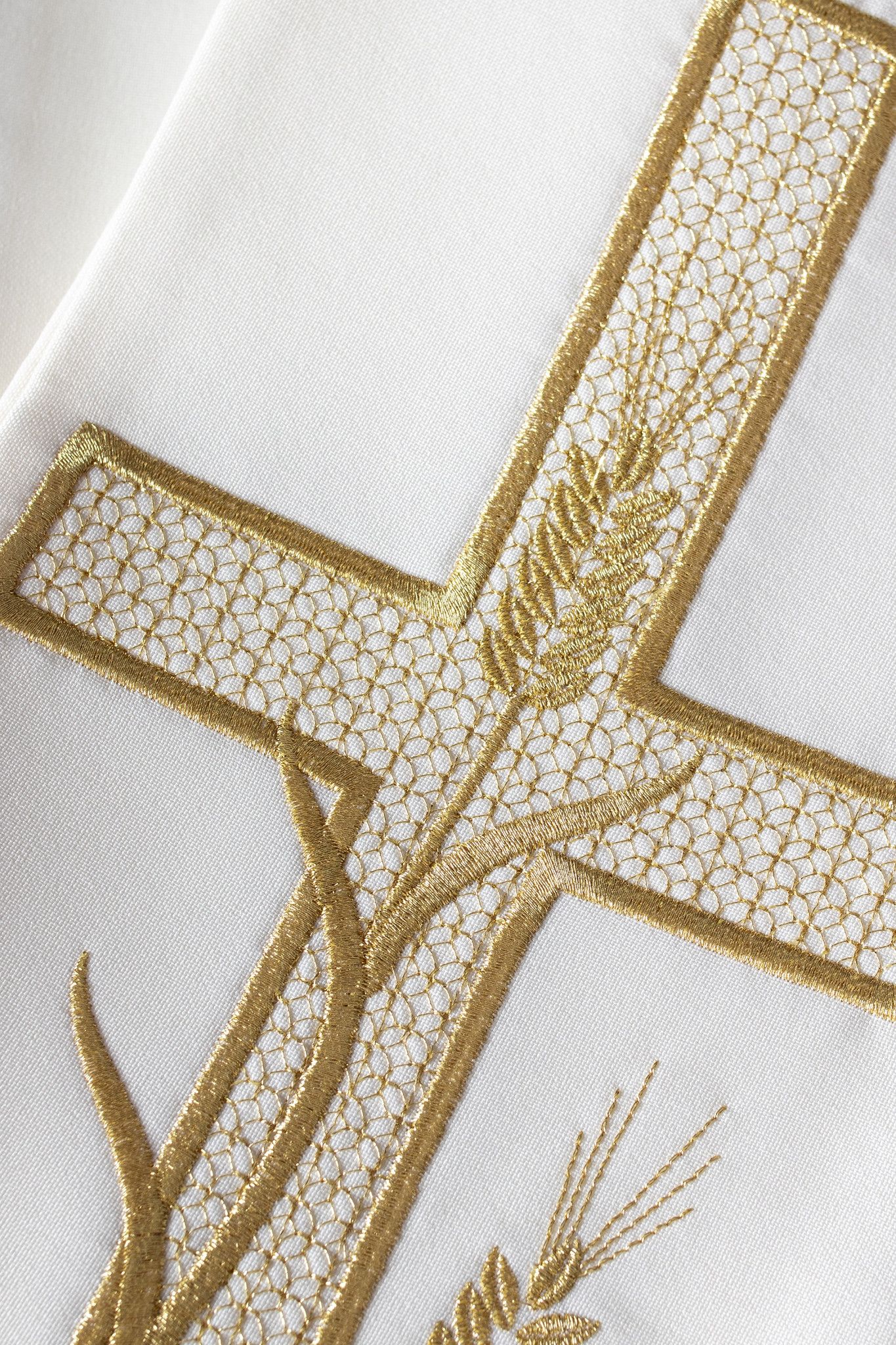 Stuła haftowana - kolory liturgiczne (72) - EUCHARYSTYCZNE - zdjęcie 2 - Stuła haftowana - kolory liturgiczne (72)