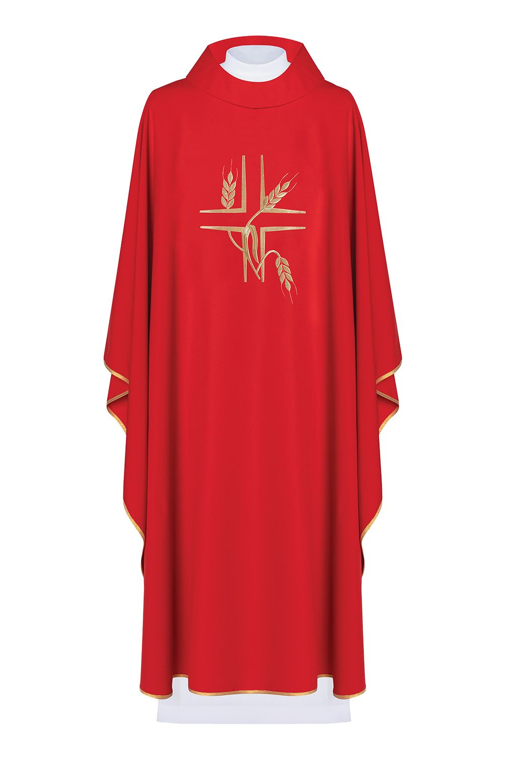 Ornat haftowany Krzyż + kłosy - kolory liturgiczne (42) - Ornaty haftowane - zdjęcie 3 - Ornat haftowany Krzyż + kłosy - kolory liturgiczne (42)