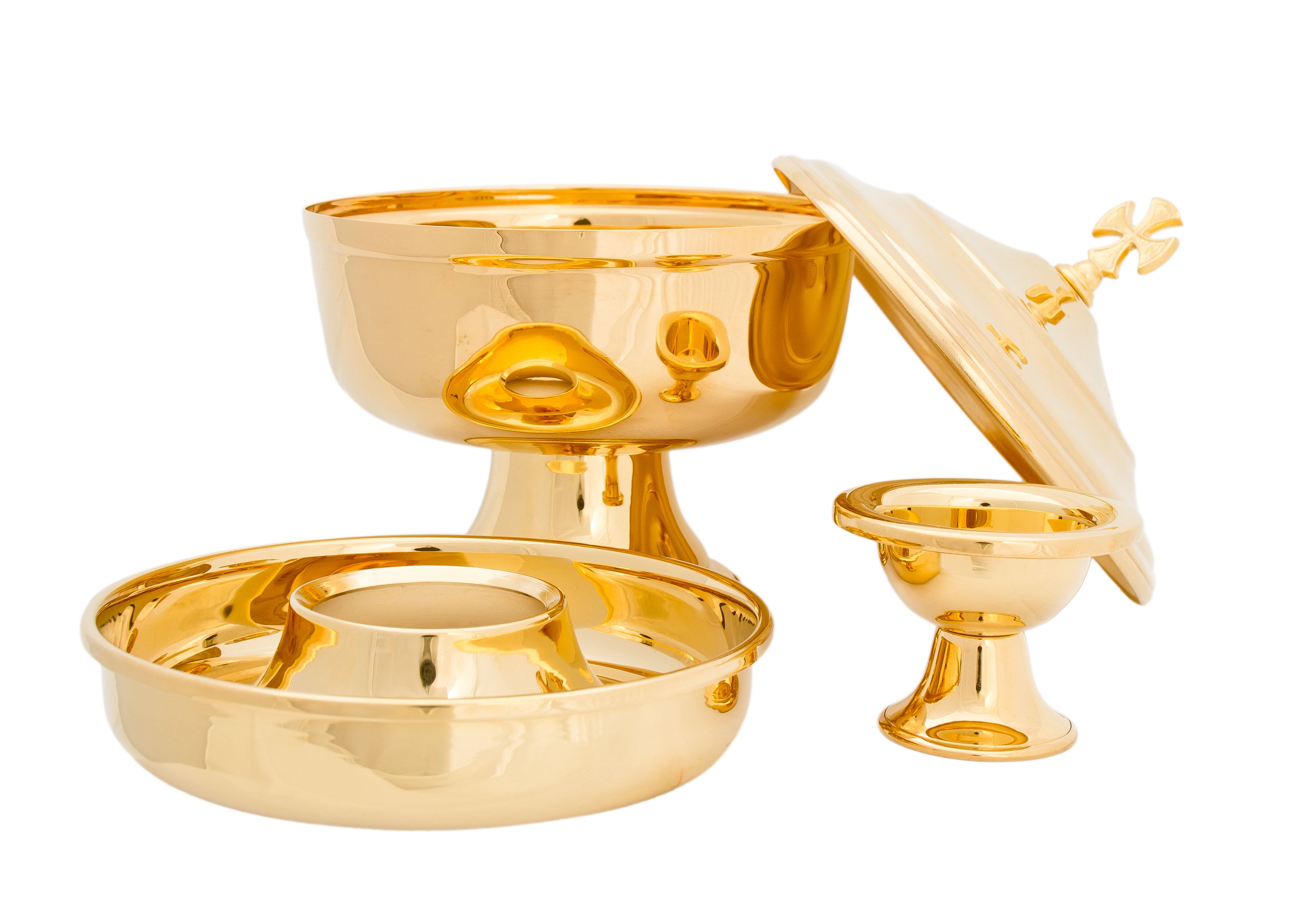 Puszka liturgiczna pod dwiema postaciami - 19 cm - PUSZKI MSZALNE - Nowość