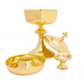Puszka liturgiczna pod dwiema postaciami - 29 cm - PUSZKI MSZALNE