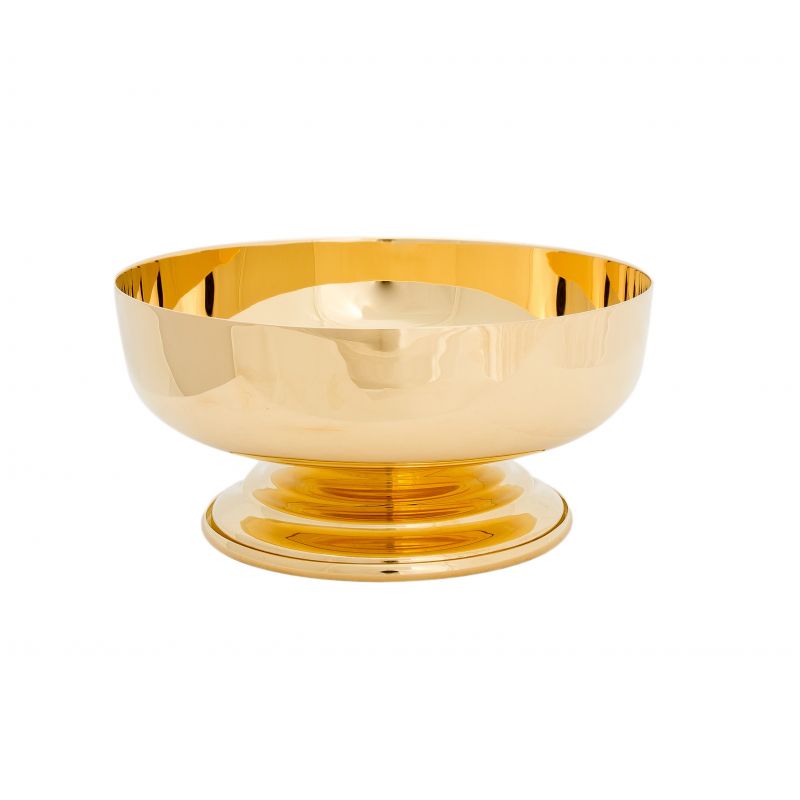 Patena mosiężna, pozłacana - wys. 7 cm - PATENY LITURGICZNE - Patena mosiężna, pozłacana - wys. 7 cm