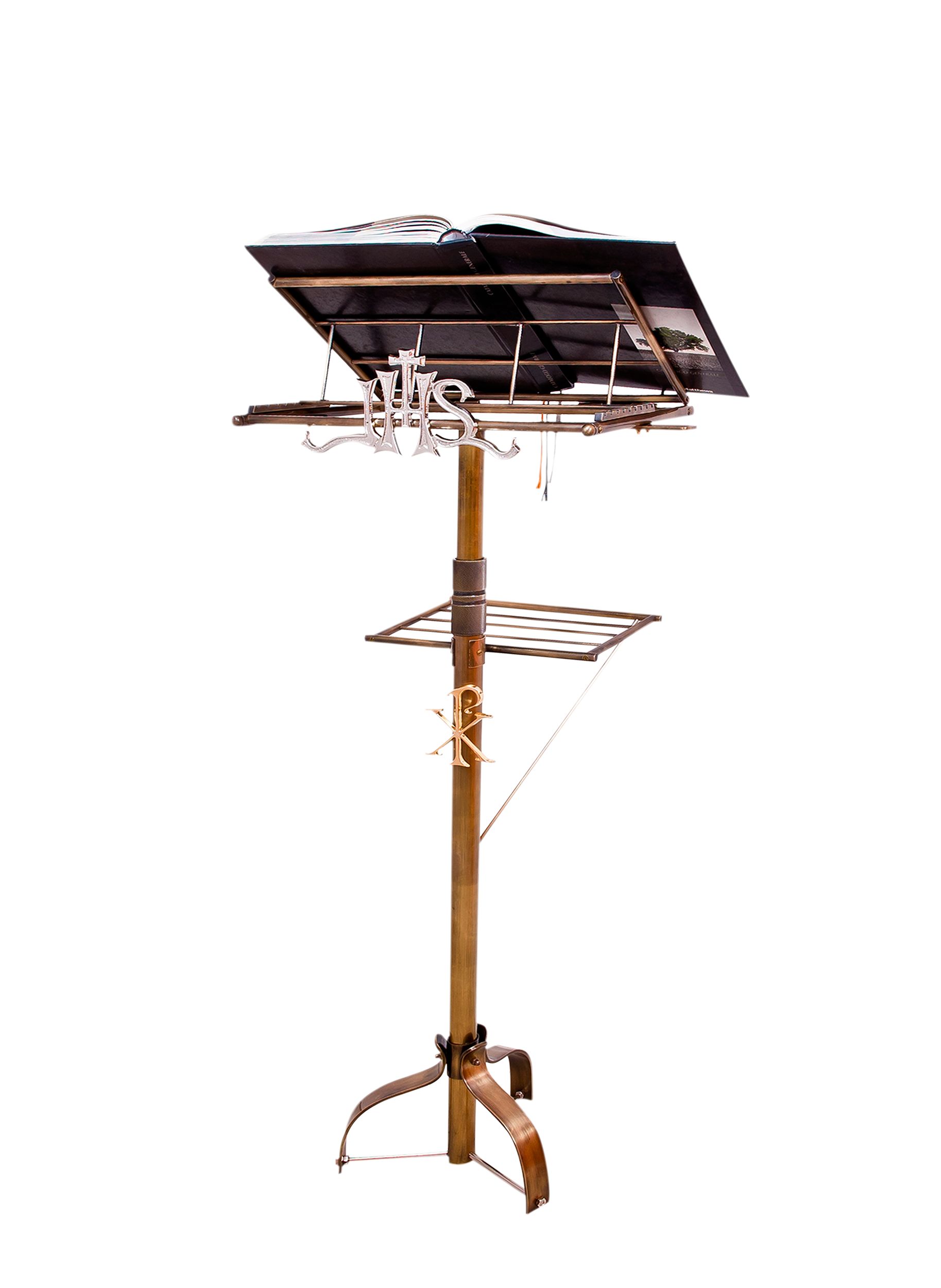 Stojak pod ewangeliarz IHS (1) - PODSTAWA POD MSZAŁ/EWANGELIARZ - Nowość