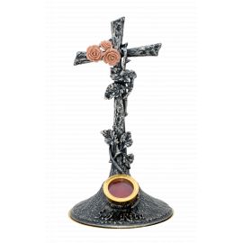 Relikwiarz Św. Rity - srebrzony, patynowany - 30 cm - RELIKWIARZE