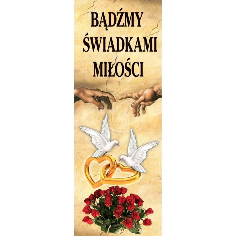 Baner kościelny - Ślub (1) - Banery - Sakrament Małżeństwa - Baner kościelny - Ślub (1)