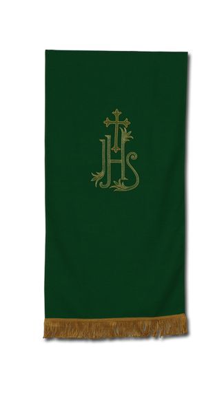 Nakrycie na ambonę zielone IHS - LEKTORIA - Nowość
