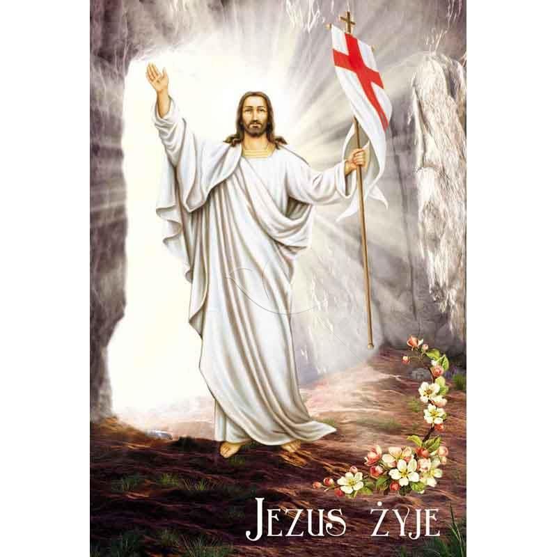Plakat religijny – Jezus żyje (35) - Plakaty wielkanocne - Plakat religijny – Jezus żyje (35)