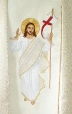 Ornat haftowany - Chrystus Zmartwychwstały (47) - ORNATY WIELKANOCNE - zdjęcie 3 - Ornat haftowany - Chrystus Zmartwychwstały (47)