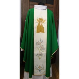 Ornat zielony Matka Boża Licheńska - Ornaty Maryjne