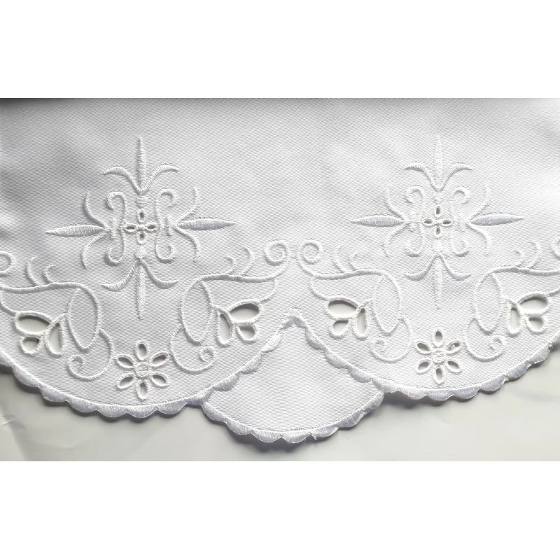 Obrus ołtarzowy haftowany - wzór eucharystyczny (103) - OBRUSY OŁTARZOWE - Obrus ołtarzowy haftowany - wzór eucharystyczny (103)