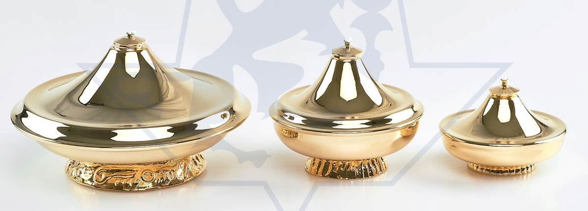 Lampka oliwna z blachy mosiężnej - różne wielkości - LAMPKI WIECZNE - zdjęcie 4 - Lampka oliwna z blachy mosiężnej - różne wielkości