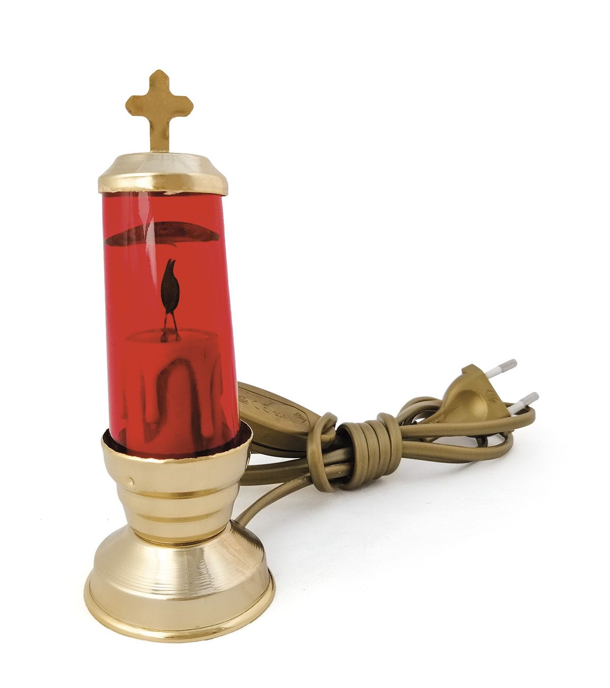 Lampka wieczna  elektryczna, stojąca - 14 cm. - LAMPKI WIECZNE - Nowość