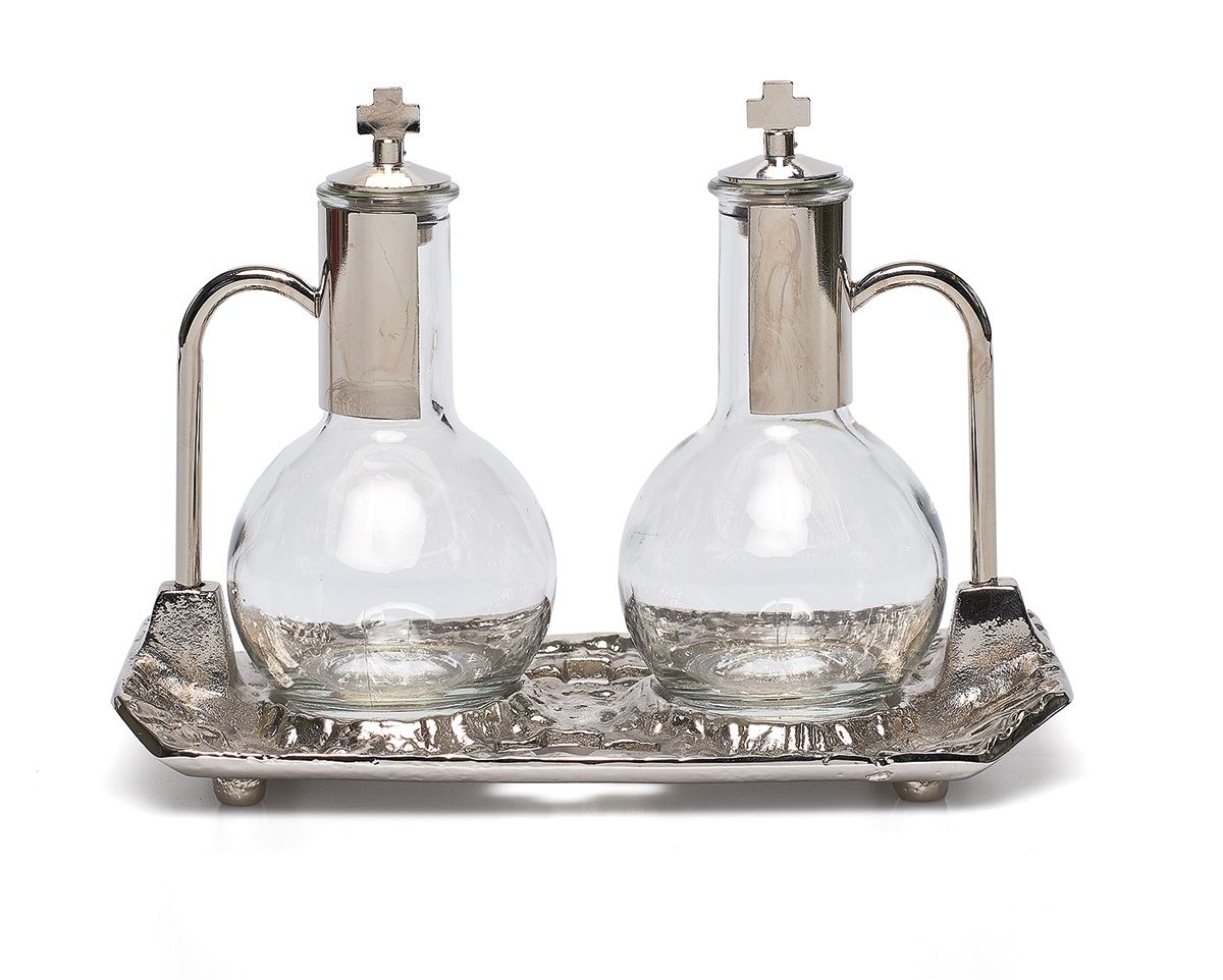 Ampułki mszalne szklane + tacka (9) - AMPUŁKI I TACKI MSZALNE - Nowość