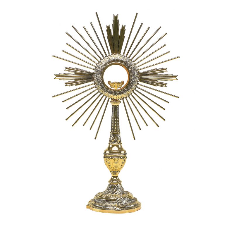 Monstrancja barokowa - promienie słońca - 57 cm - MONSTRANCJE - Monstrancja barokowa - promienie słońca - 57 cm
