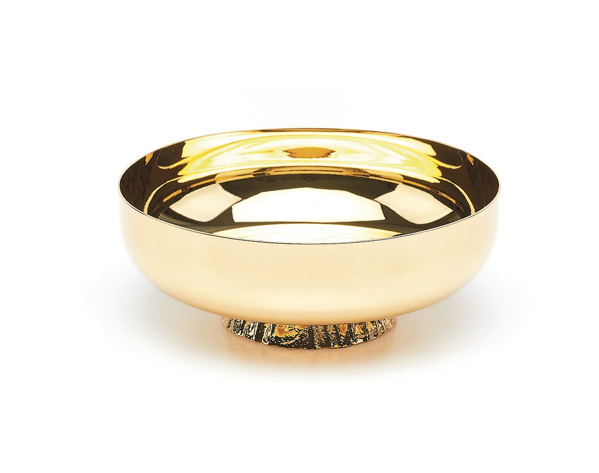 Patena głęboka średnica 14 cm - nodus dekorowany - PATENY LITURGICZNE - Nowość