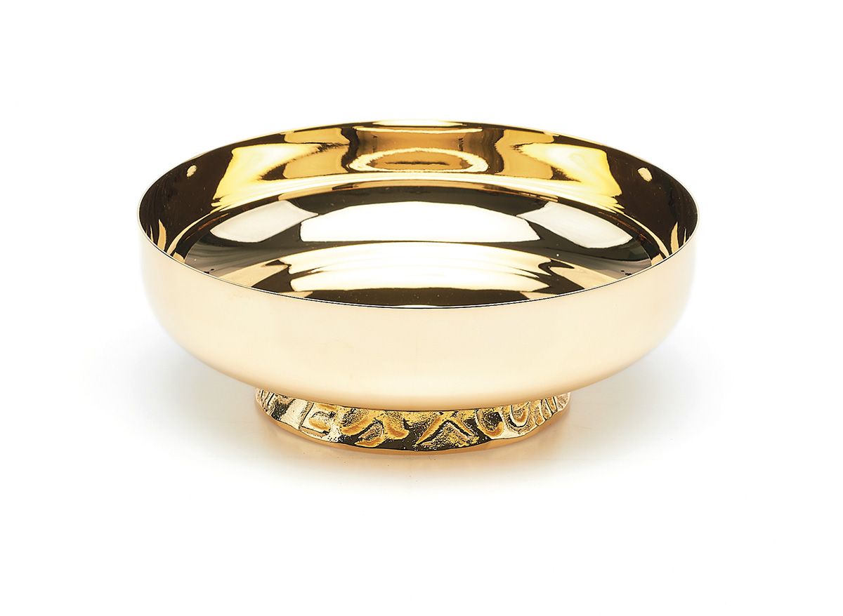 Patena głęboka średnica 16 cm - nodus dekorowany - PATENY LITURGICZNE - Nowość