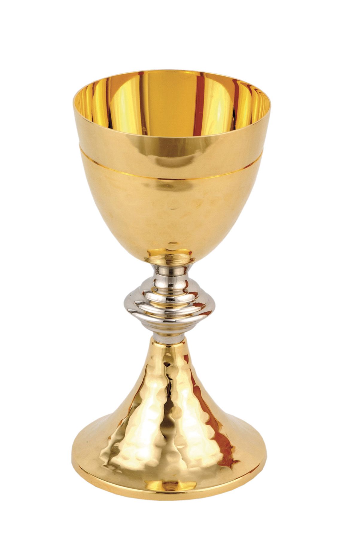 Kielich z ozdobnym młotkowaniem 20 cm (02) - KIELICHY MSZALNE - Nowość