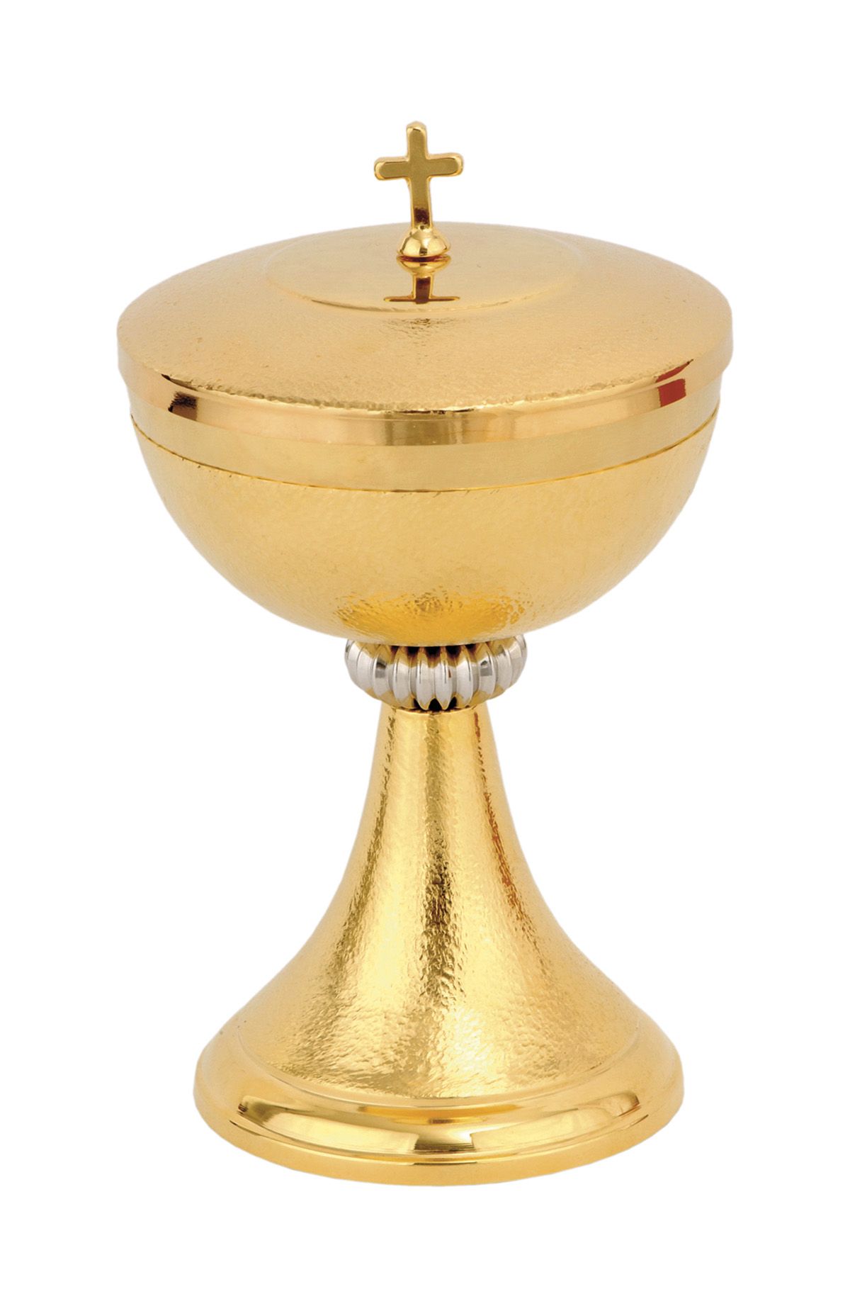 Puszka na komunikanty z ozdobnym ryflowaniem 17,5 cm (04) - PUSZKI MSZALNE - Nowość