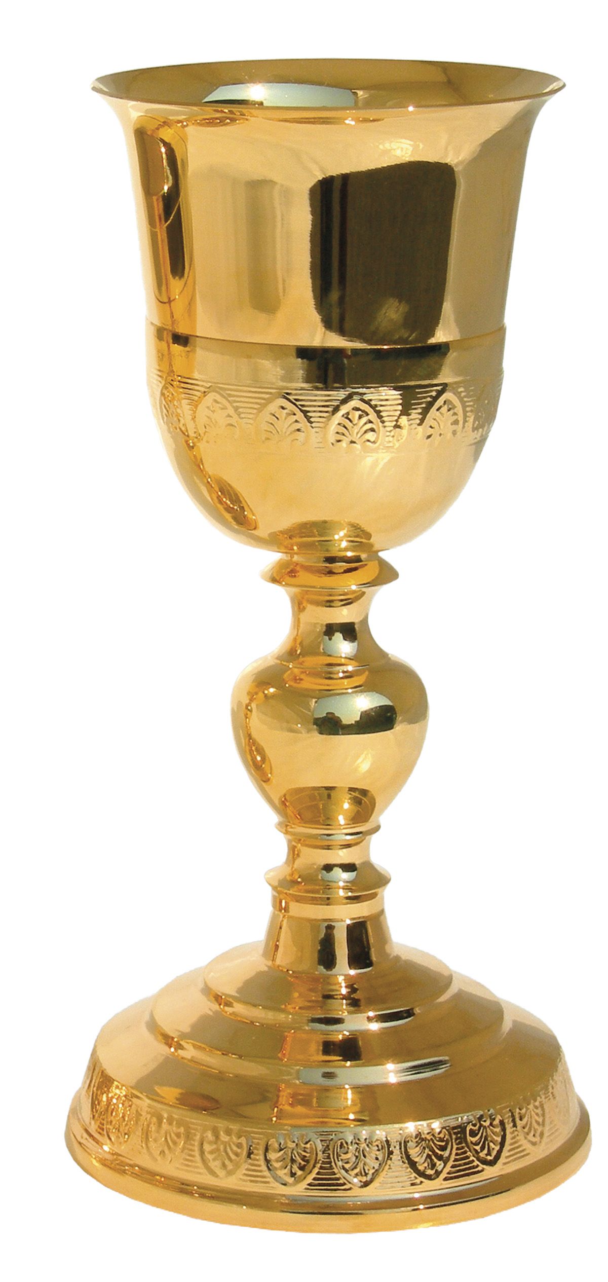 Kielich z ozdobnym wytłoczeniem 21 cm (05) - KIELICHY MSZALNE - Nowość