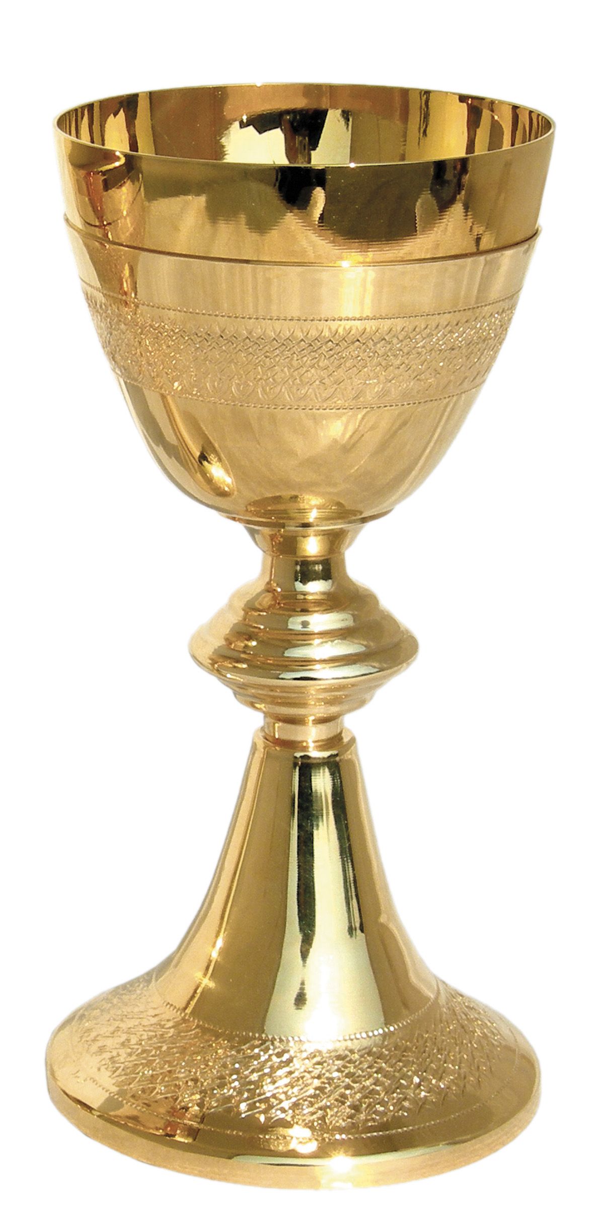 Kielich z ozdobnym wytłoczeniem 20 cm (07) - KIELICHY MSZALNE - Nowość