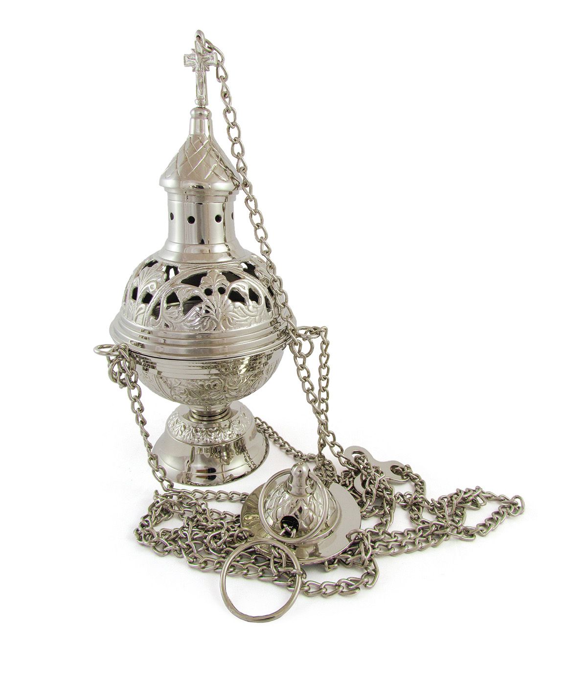 Trybularz 26,5 cm, niklowany (A3) - TRYBULARZE, ŁÓDKI - Nowość