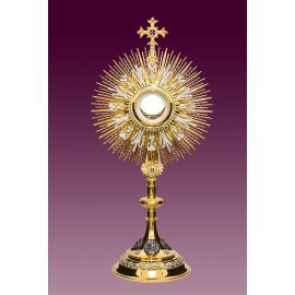 Monstrancja z postaciami czterech ewangelistów, h: 70 cm. - MONSTRANCJE