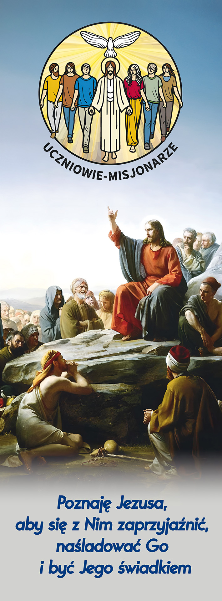 Baner religijny - "Uczniowie-Misjonarze"