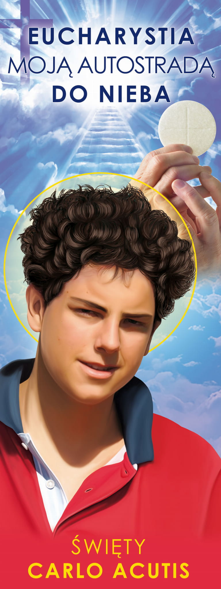 Baner religijny - Święty Carlo Acutis 75x200 cm - Święci i Błogosławieni - Nowość