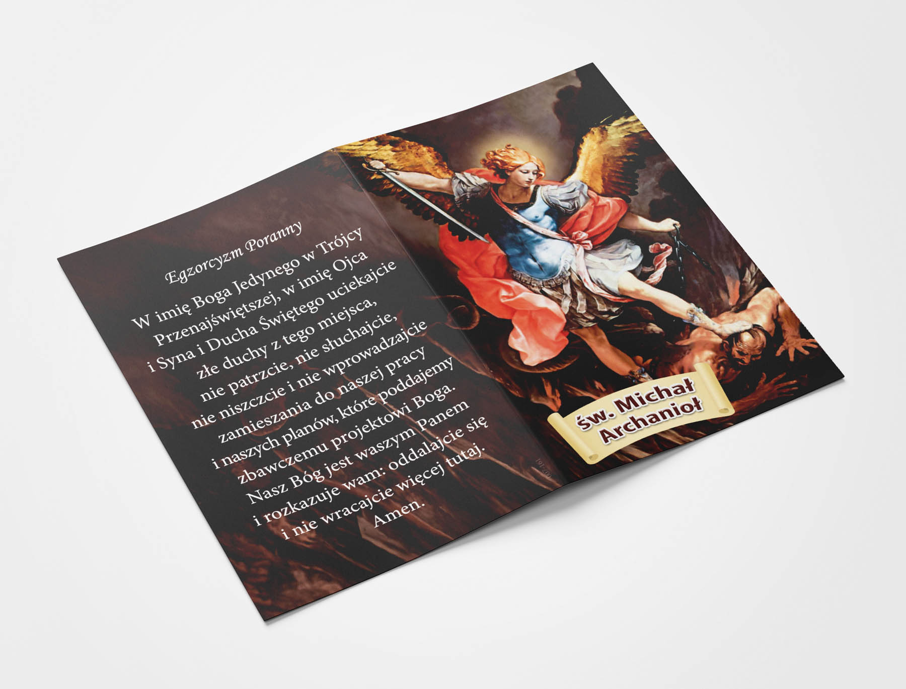 Obrazek składany - św. Michał Archanioł