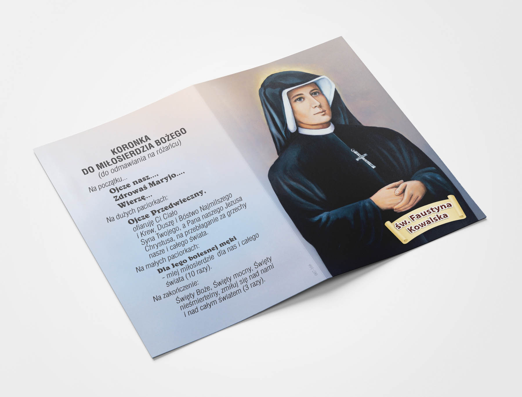 Obrazek składany - św. Faustyna Kowalska
