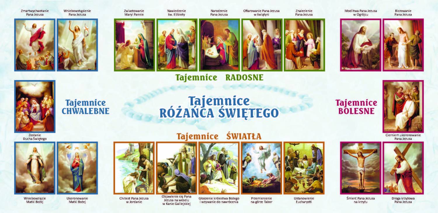 Folderek - Różaniec Święty - Folder religijny - zdjęcie 2