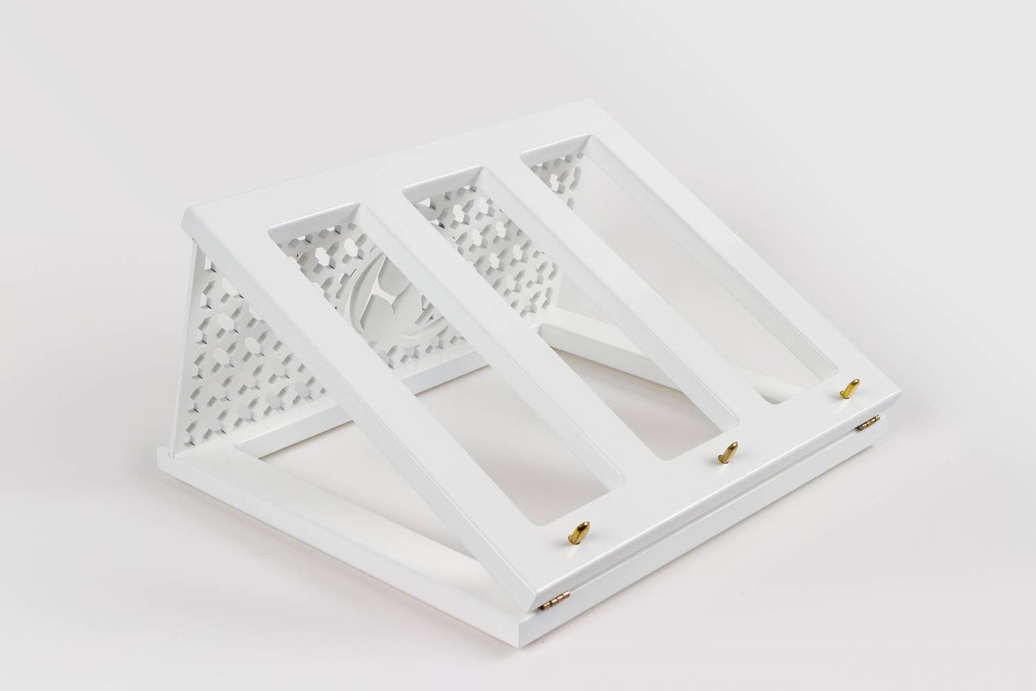 Pulpit pod mszał biały - Alfa i Omega - PODSTAWA POD MSZAŁ/EWANGELIARZ - zdjęcie 2