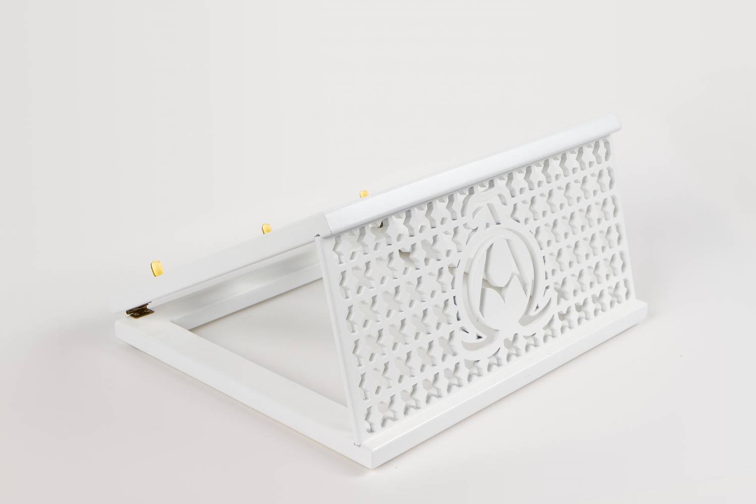 Pulpit pod mszał biały - Alfa i Omega - PODSTAWA POD MSZAŁ/EWANGELIARZ - zdjęcie 3