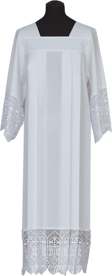 Alba kapłańska, model rzymski, szeroka gipiura - Brak kategorii