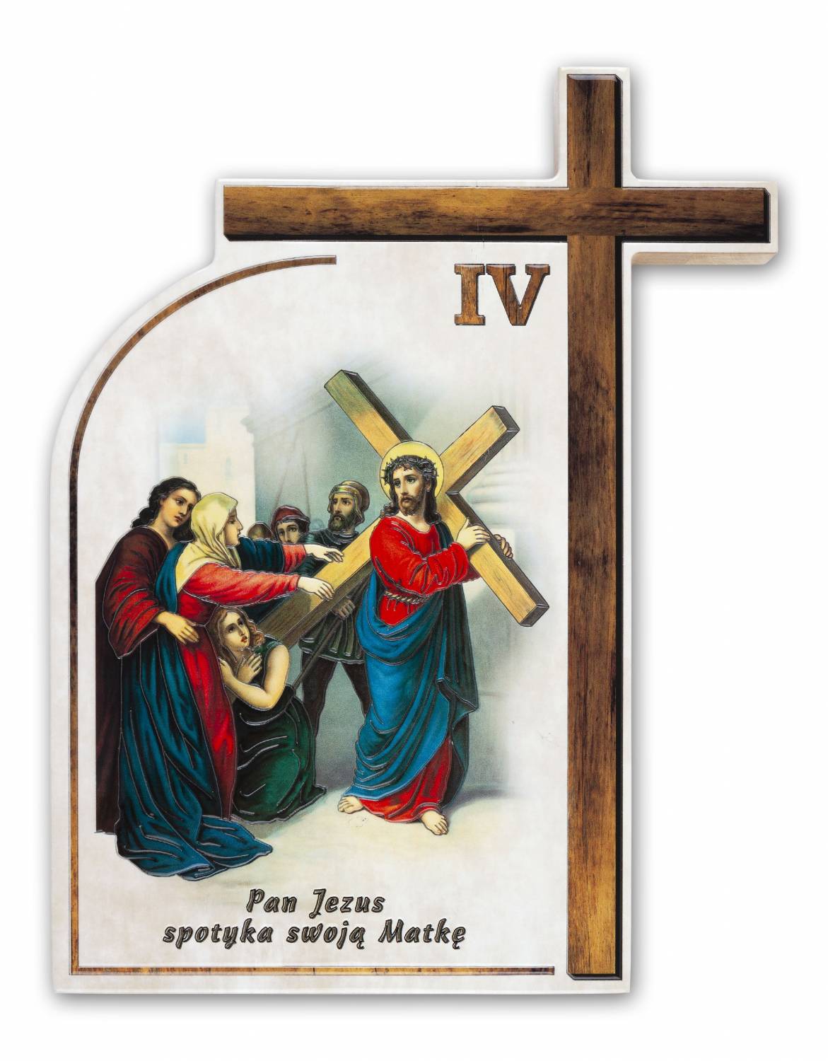 Droga Krzyżowa - Ceramika drewniana  (Komplet - 14 stacji) - STACJE DROGI KRZYŻOWEJ - zdjęcie 8