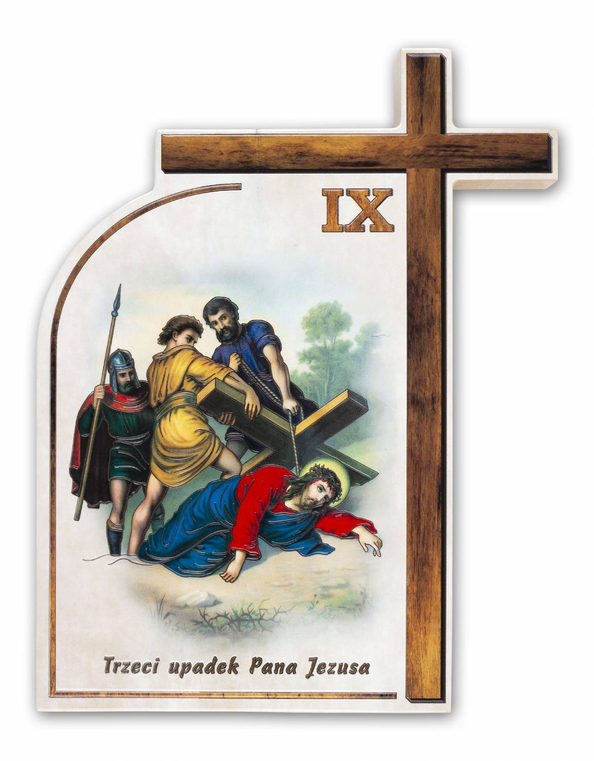 Droga Krzyżowa - Ceramika drewniana  (Komplet - 14 stacji) - STACJE DROGI KRZYŻOWEJ - zdjęcie 7