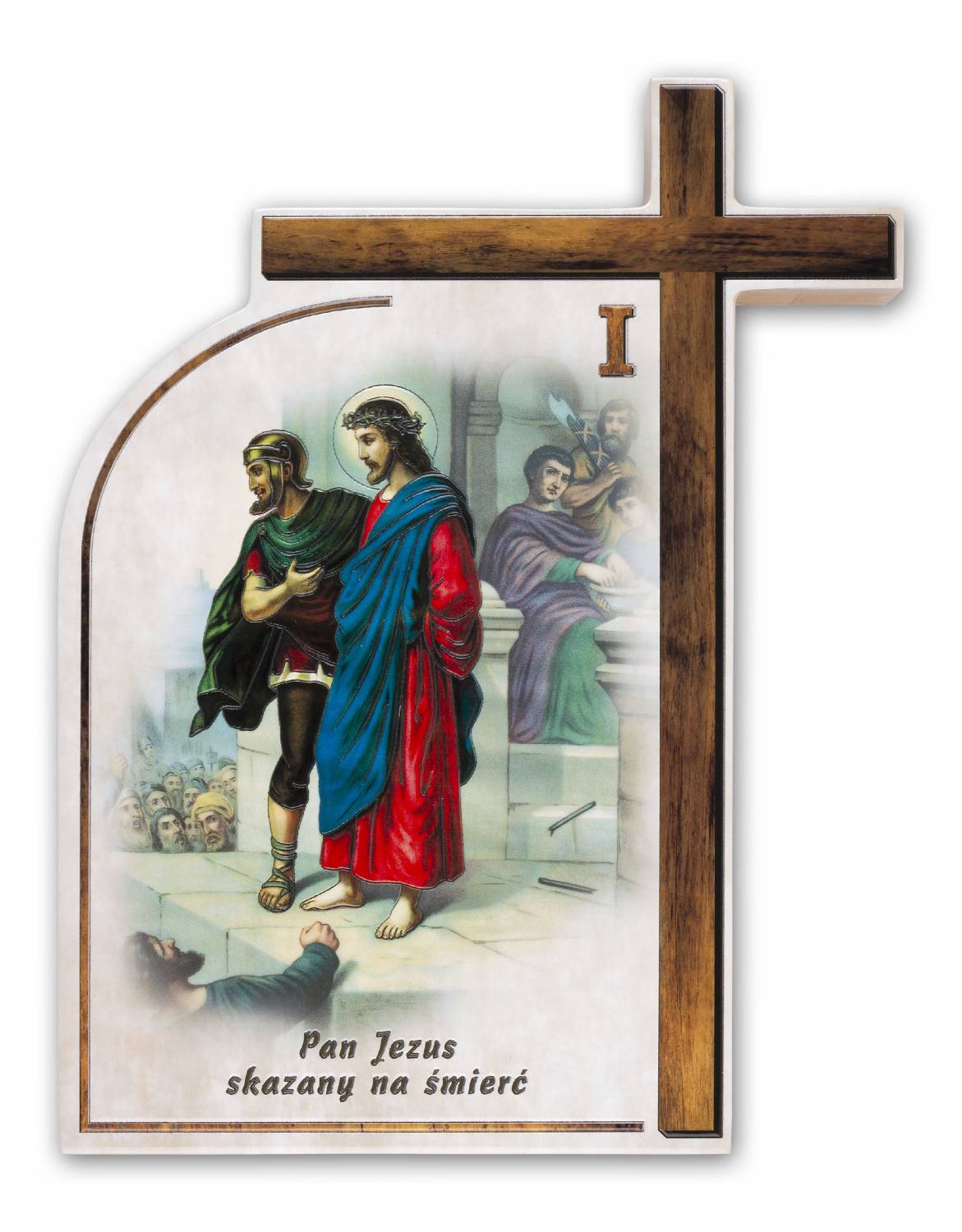 Droga Krzyżowa - Ceramika drewniana  (Komplet - 14 stacji)