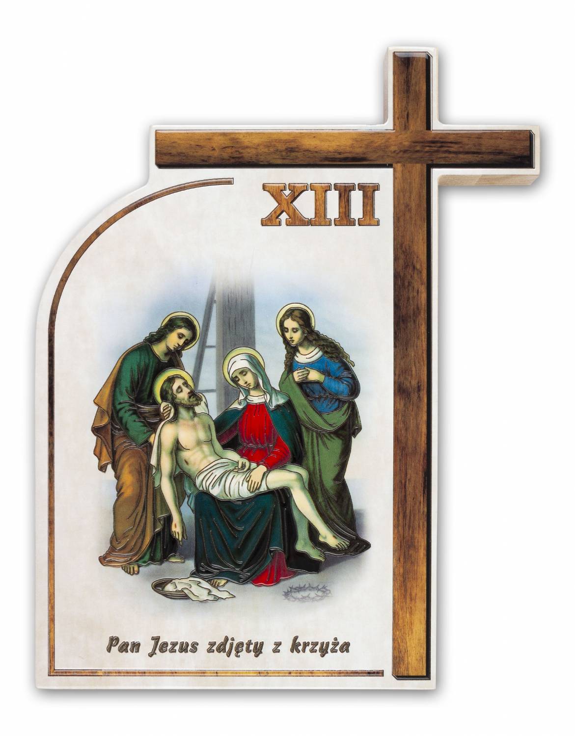 Droga Krzyżowa - Ceramika drewniana  (Komplet - 14 stacji) - STACJE DROGI KRZYŻOWEJ - zdjęcie 3