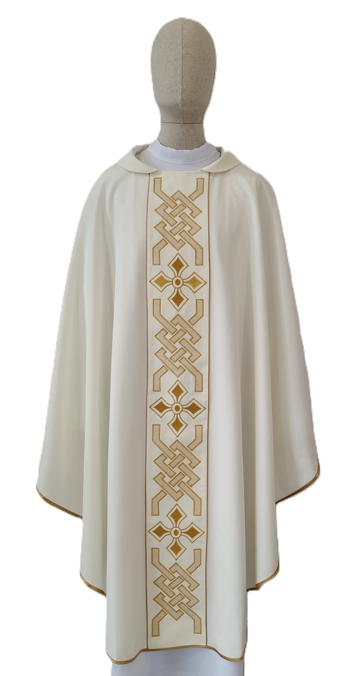 Ornat z pasem haftowanym -kolory liturgiczne (proszę wybrać) - Ornaty haftowane - zdjęcie 2