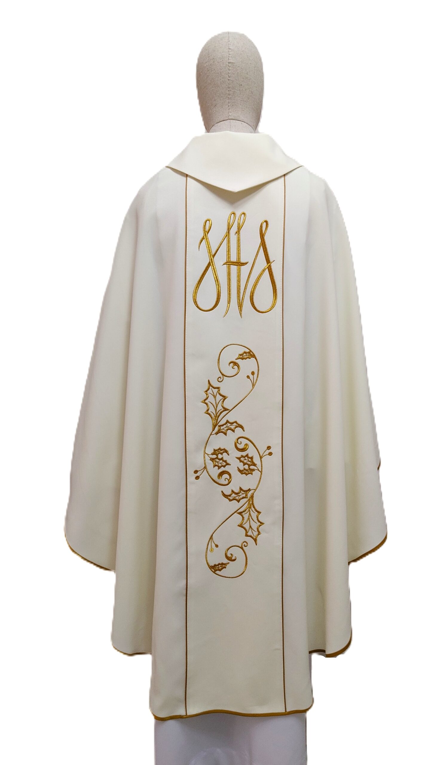 Ornat haftowany ecru Święta Rodzina - Boże Narodzenie - Ornaty białe/ ecru - zdjęcie 2