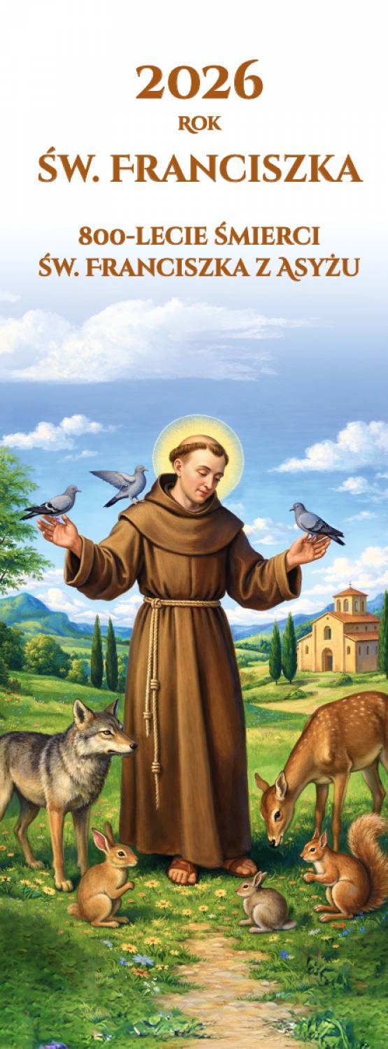 Baner religijny - Rok św. Franciszka 2026 - 800-lecie śmierci św. Franciszka z Asyżu - Święci i Błogosławieni - Nowość