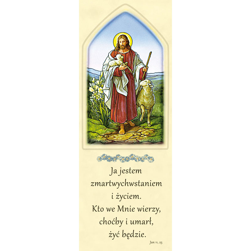 Baner Wielkanocny -Ja jestem zmartwychwstaniem i życiem - BANERY WIELKANOCNE - Nowość
