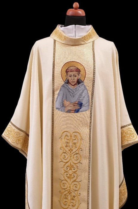Ornat haftowany Święty Franciszek - Ornaty z wizerunkiem świętych - zdjęcie 2