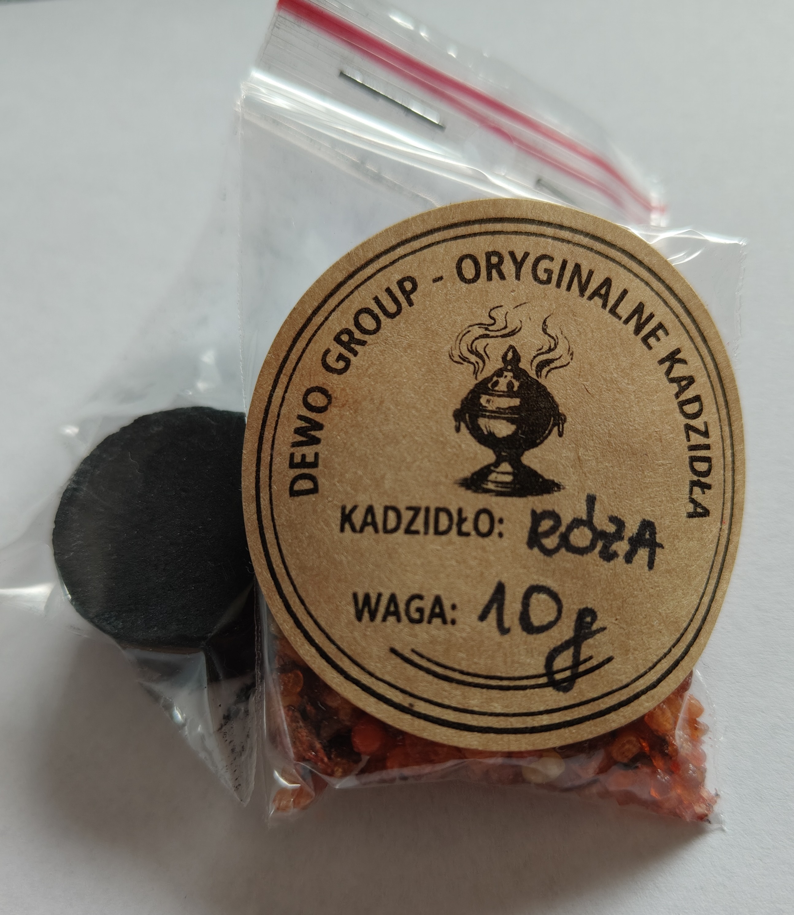 Kadzidło żywiczne Róża 10 g z węgielkiem - KADZIDŁA, WĘGIELKI