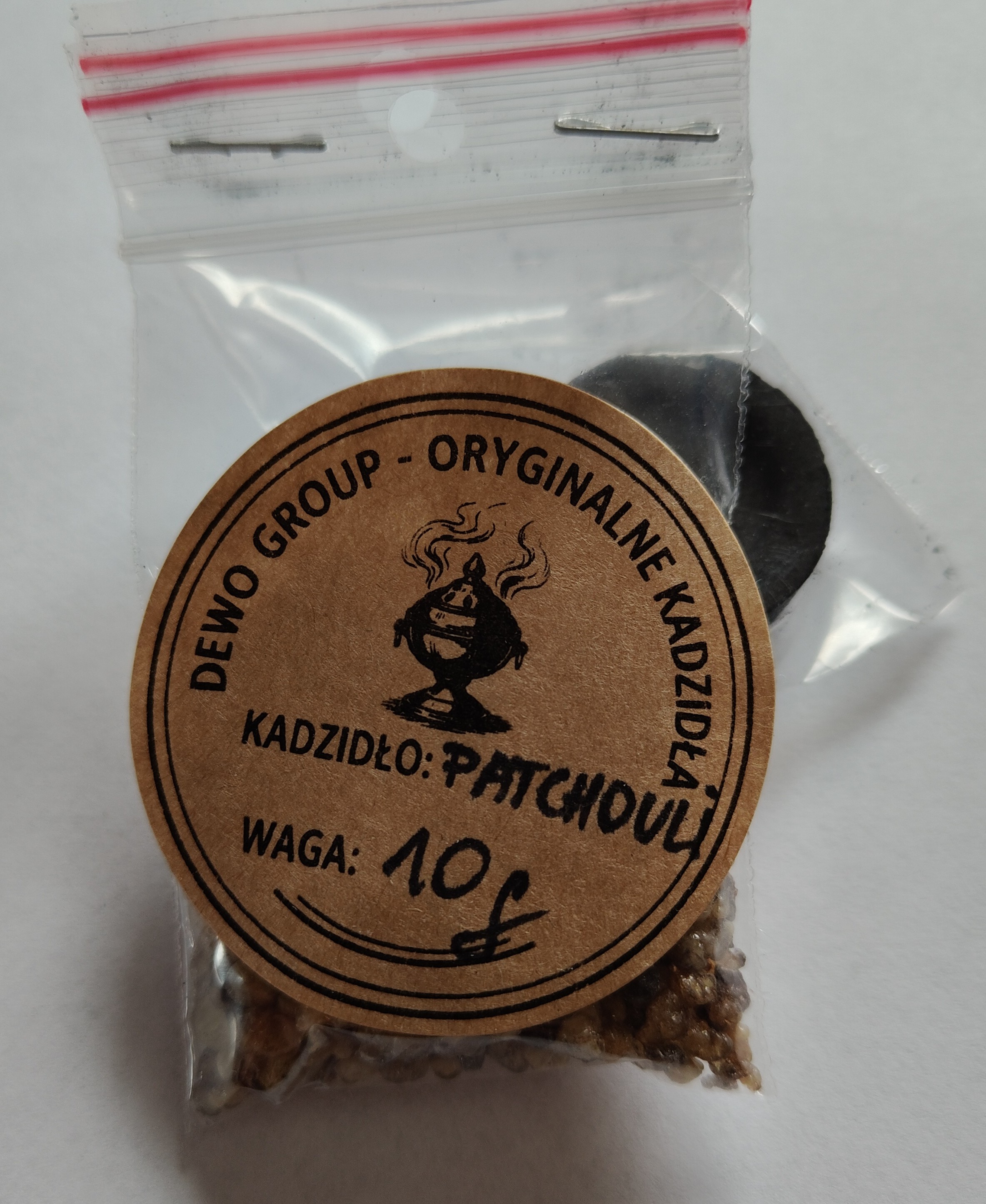 Kadzidło żywiczne Patchouli 10 g z węgielkiem - KADZIDŁA, WĘGIELKI